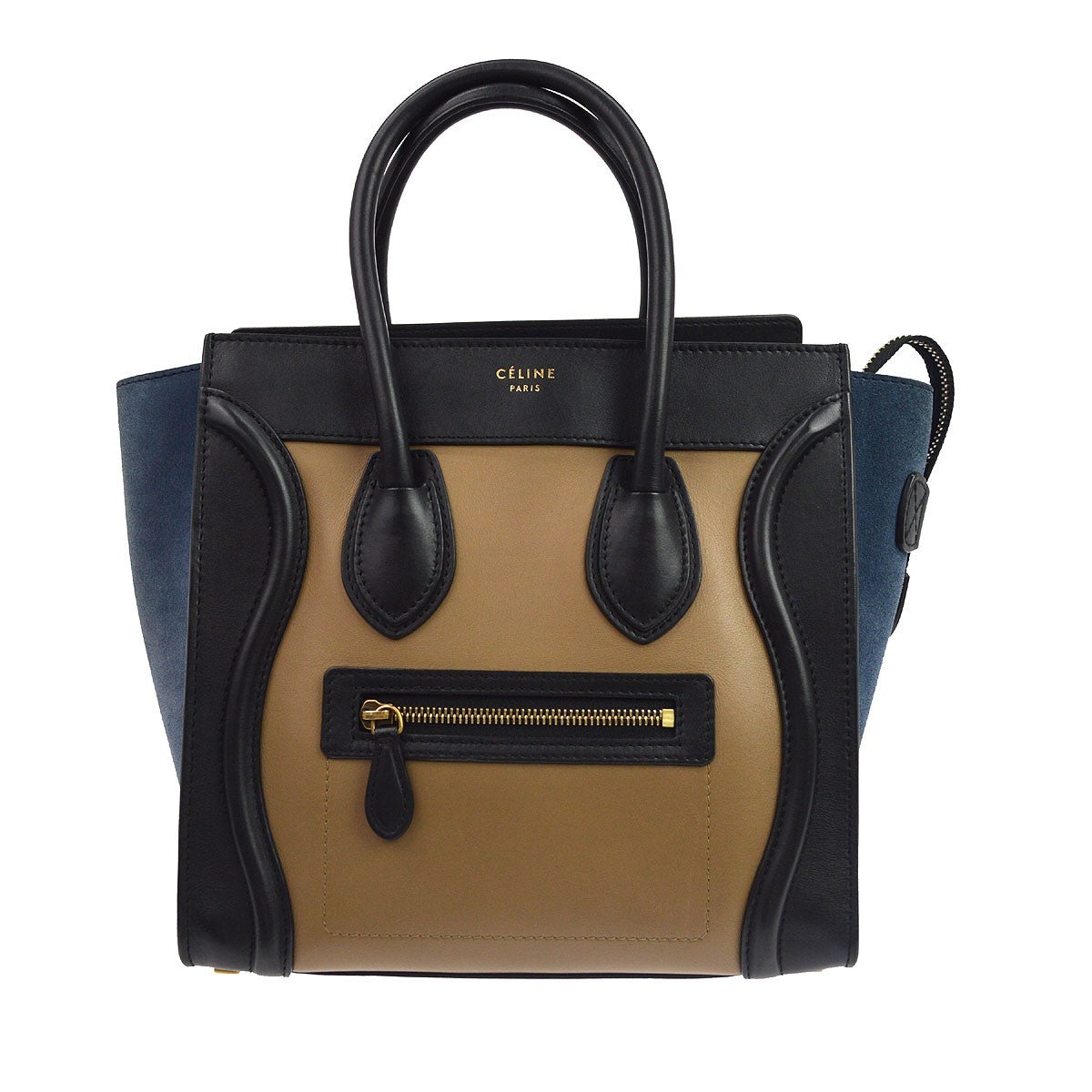 Celine Tricolor Luggage Leather Micro