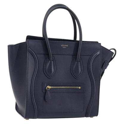 Celine Tricolor Luggage Bag Leather Micro