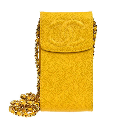 Chanel Vintage CC Phone Holder Caviar Product Image