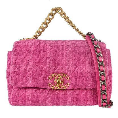 Chanel 19 Flap Bag Quilted Tweed Medium