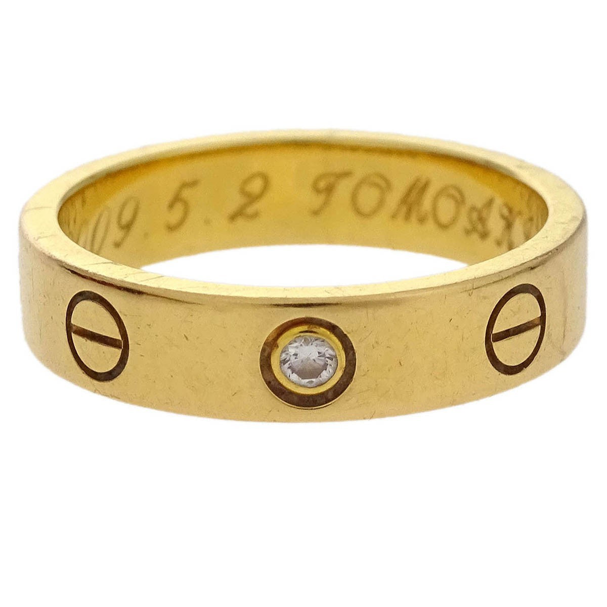 Cartier Love Wedding Band 1 Diamond 18K Rose Gold with Diamond Product Image