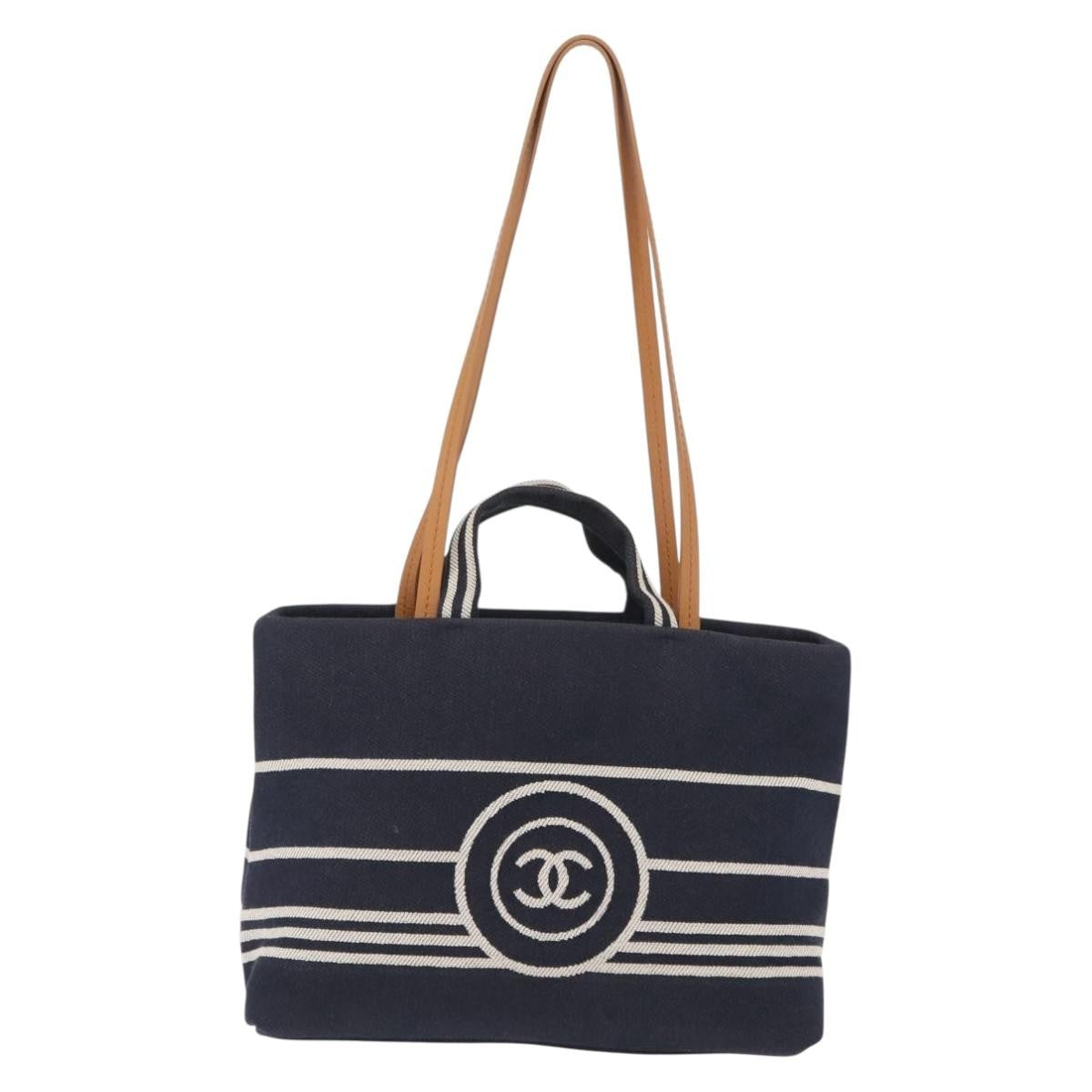 Chanel CC Shopping Denim Large