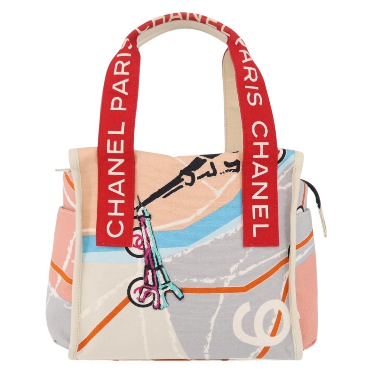 Chanel Eiffel Tower Printed Canvas Large
