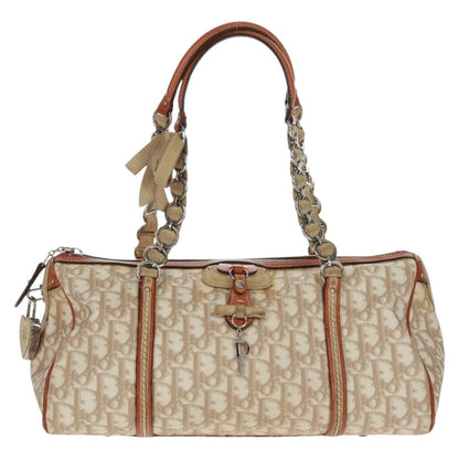 Christian Dior Vintage Trotter Romantique Boston Diorissimo Coated Canvas Medium