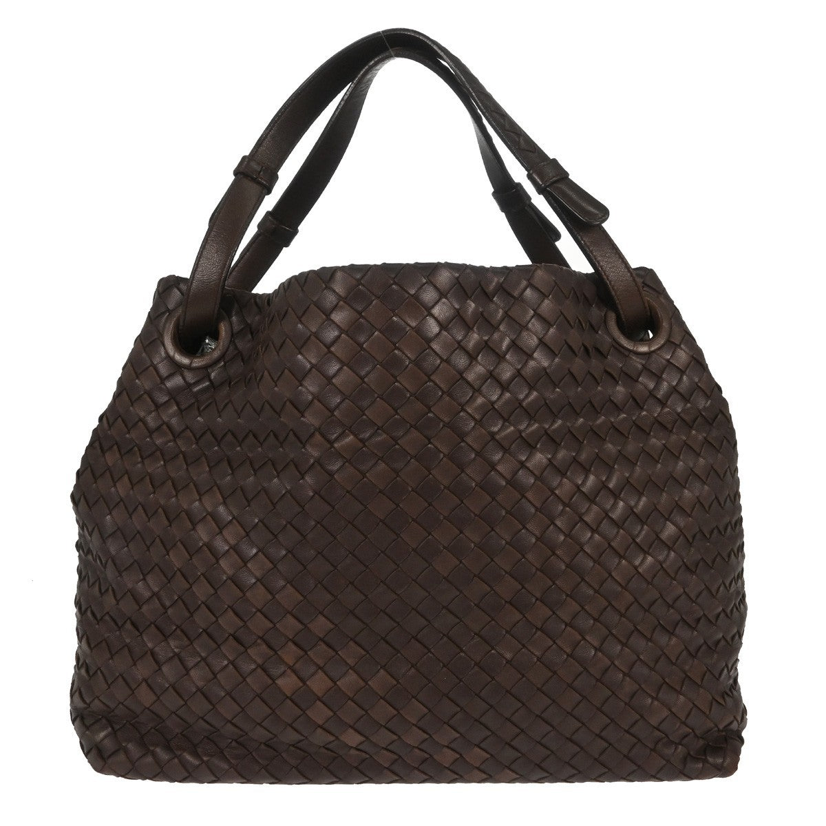 Bottega Veneta Belted Handle Tote Intrecciato Nappa Medium