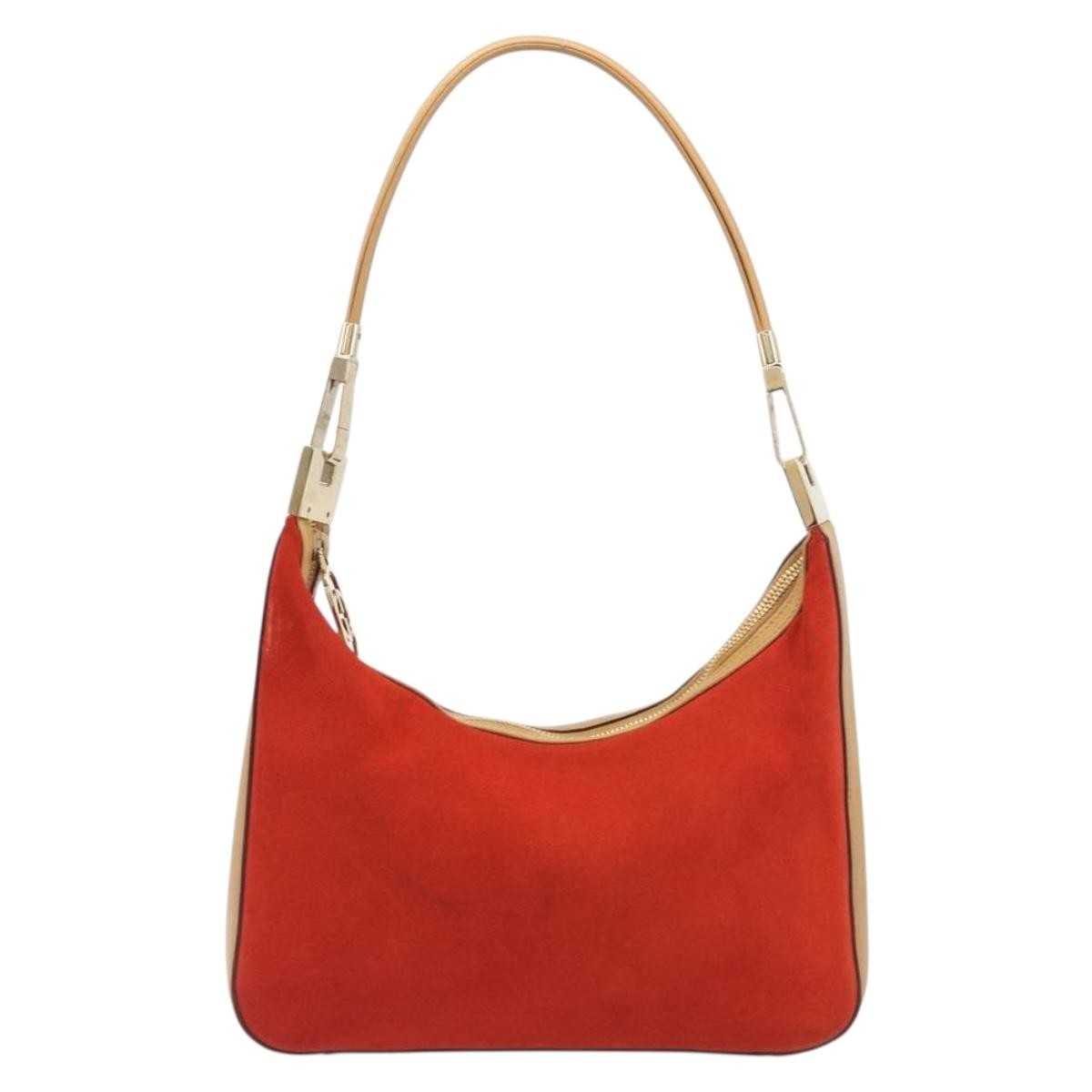 Gucci Vintage Zip Hobo Leather & Suede Small