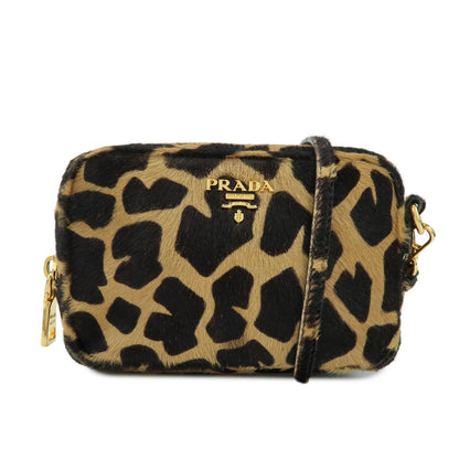 Prada Camera Printed Calf Hair Small