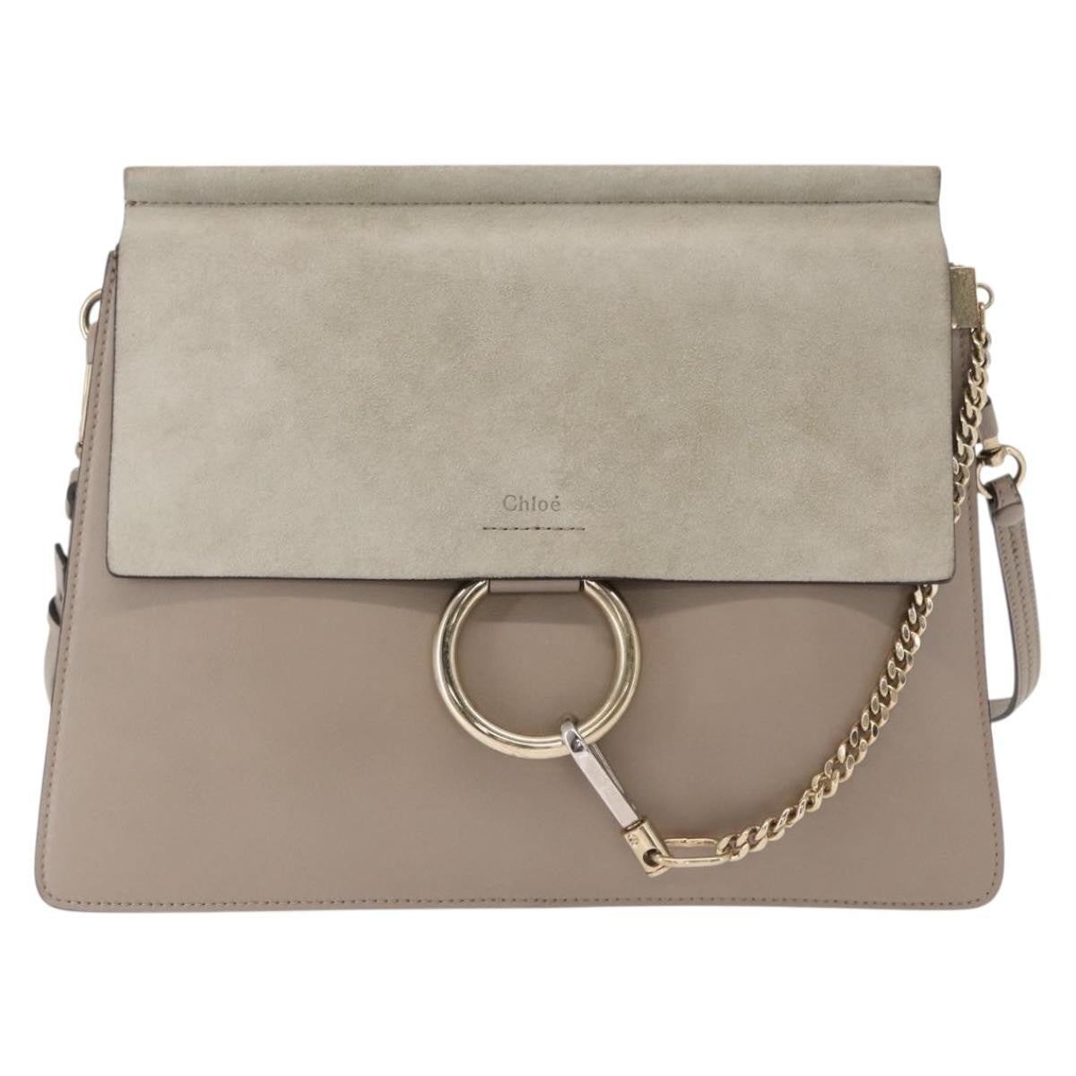 Chloe Faye Shoulder Bag Leather and Suede Medium