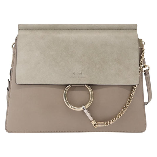 Chloe Faye Shoulder Bag Leather and Suede Medium