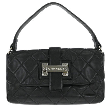 Chanel Door Latch Flap Shoulder Bag Quilted Leather Product Image