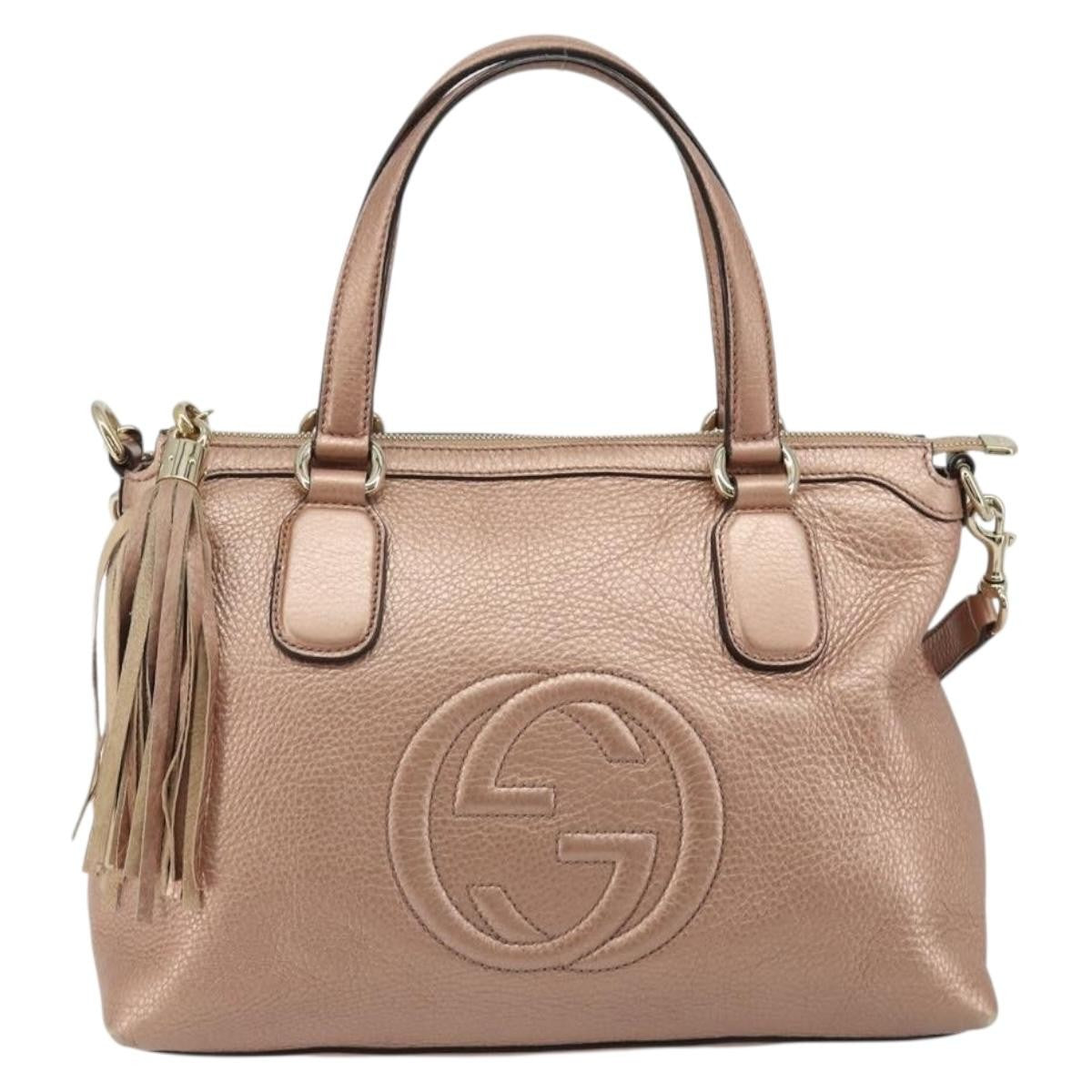 Gucci Soho Convertible Top Handle Leather Small