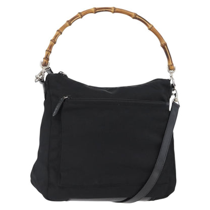 Gucci Vintage Bamboo Shoulder Bag Nylon Product Image