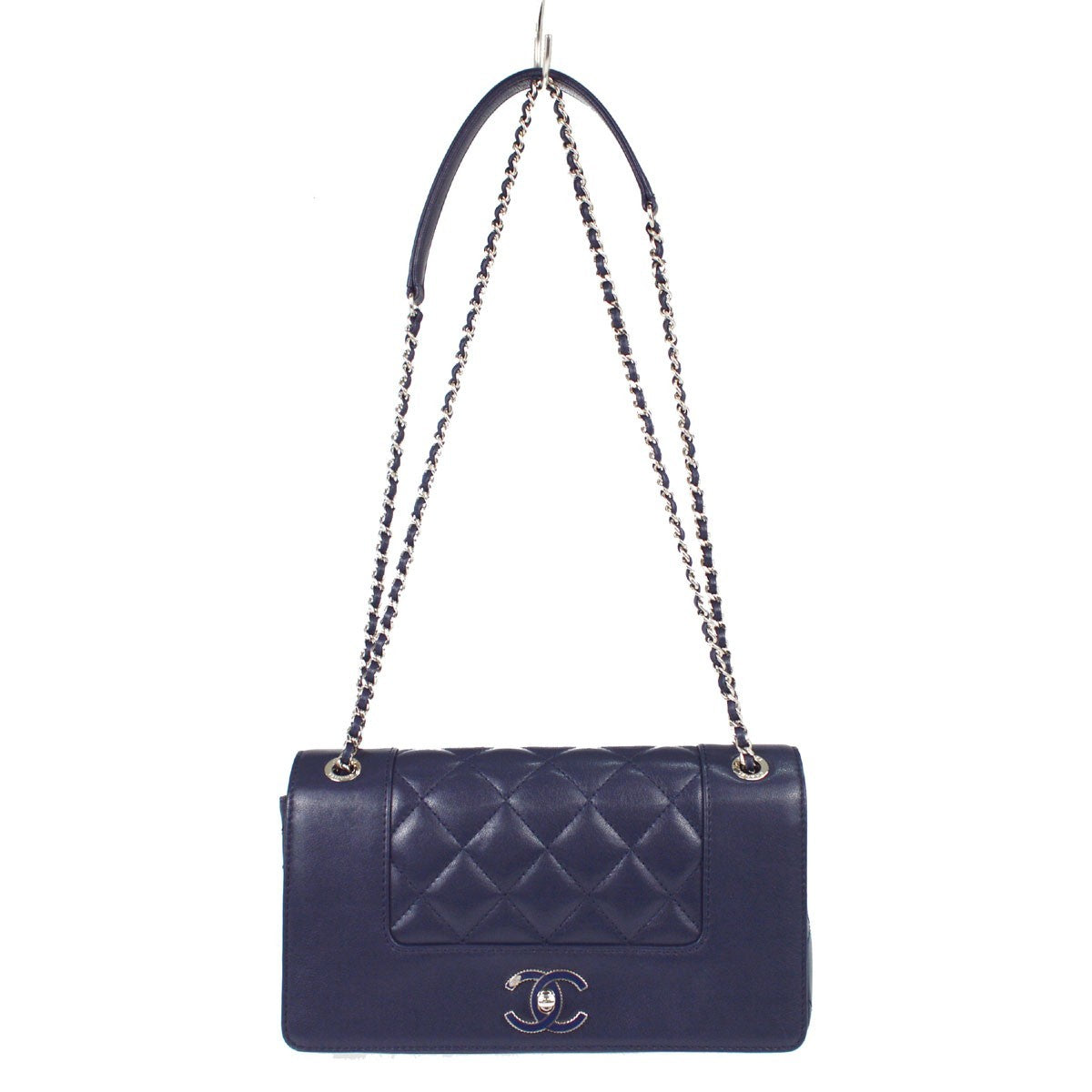 Chanel Mademoiselle Vintage Flap Quilted Sheepskin Small