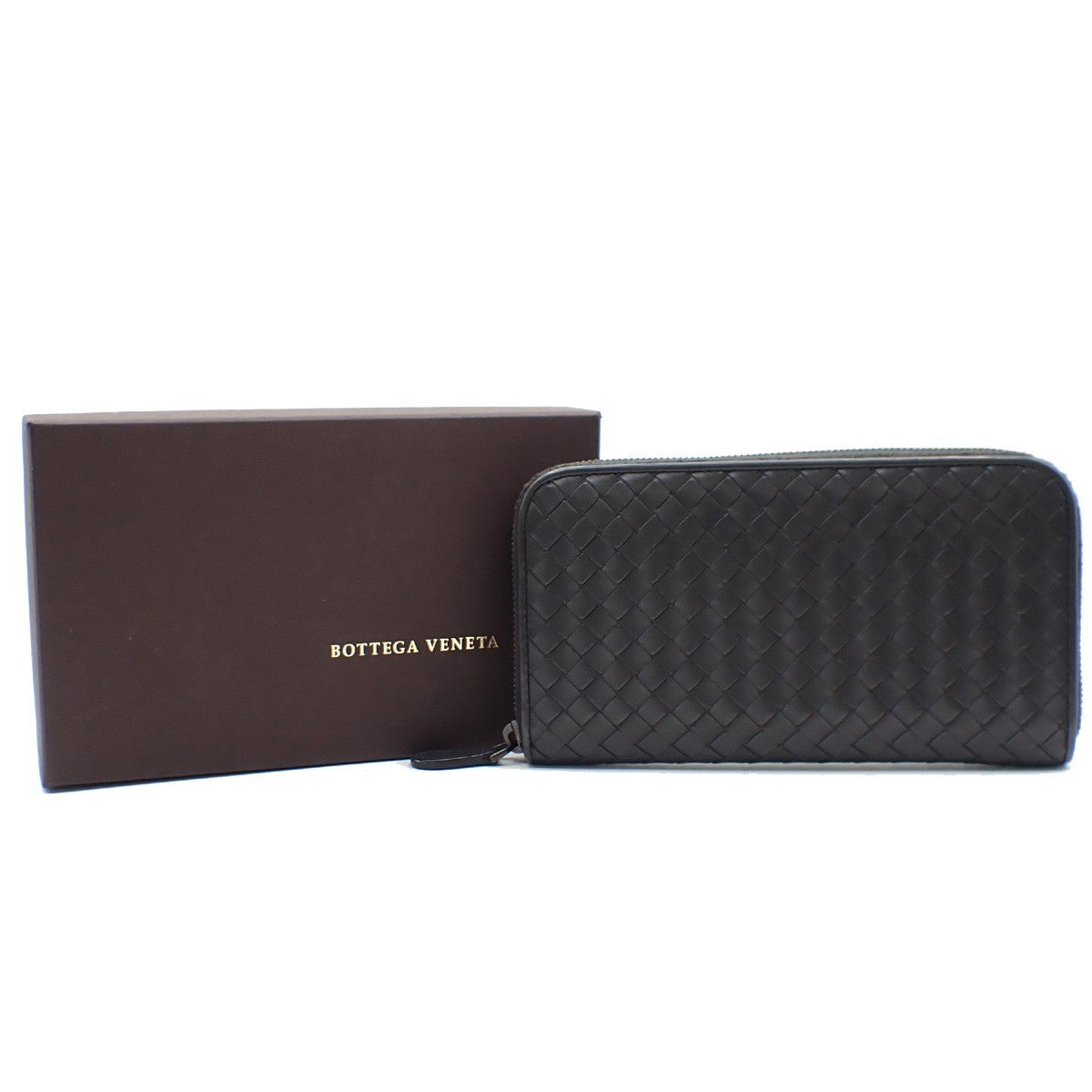 Bottega Veneta Intrecciato Long Zip  Wallet Leather Product Image