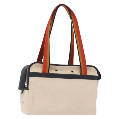 Hermes Sac de Transport pour Chiens Pet Dog Carrier Toile with Leather Product Image