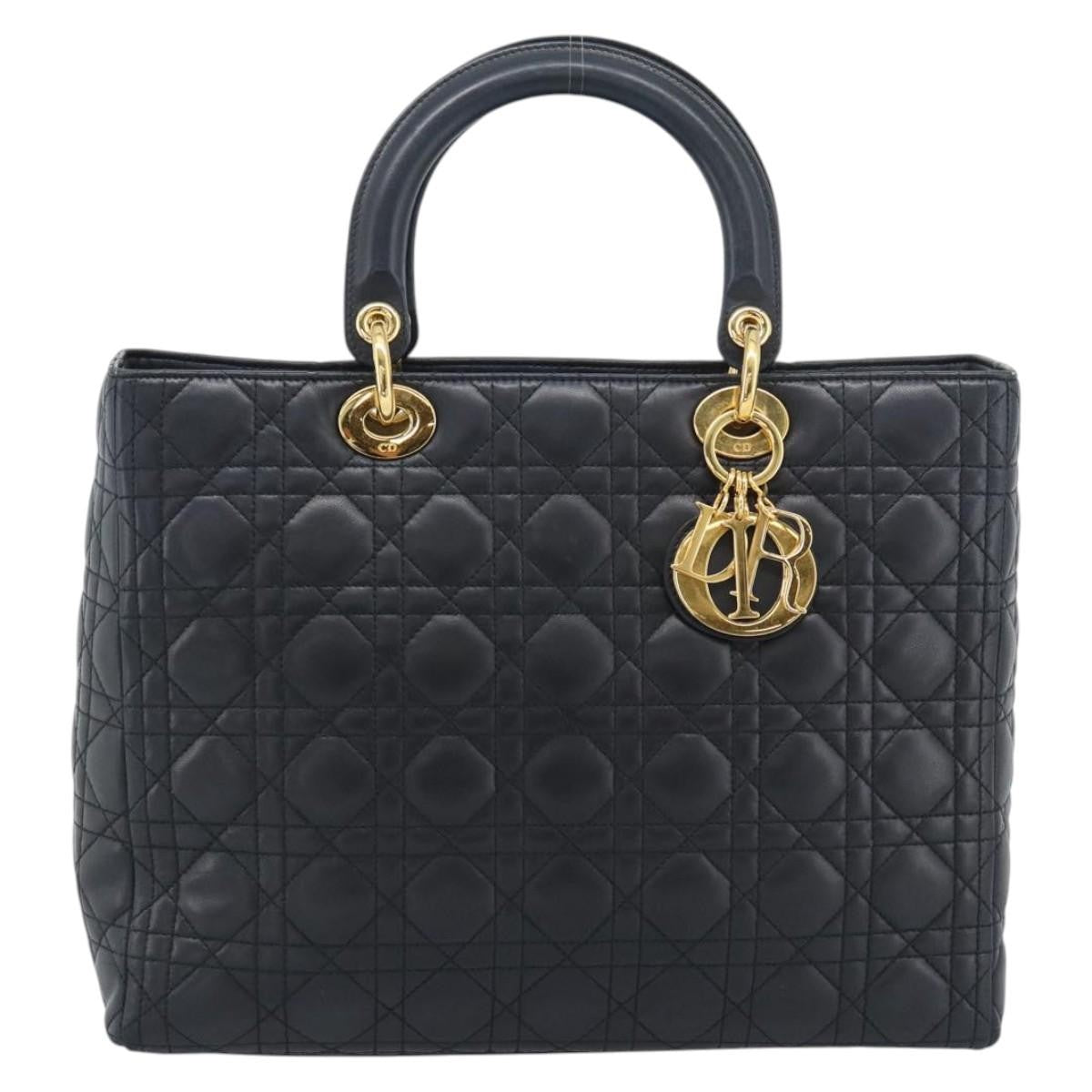 Christian Dior Lady Dior Cannage Quilt Lambskin Medium