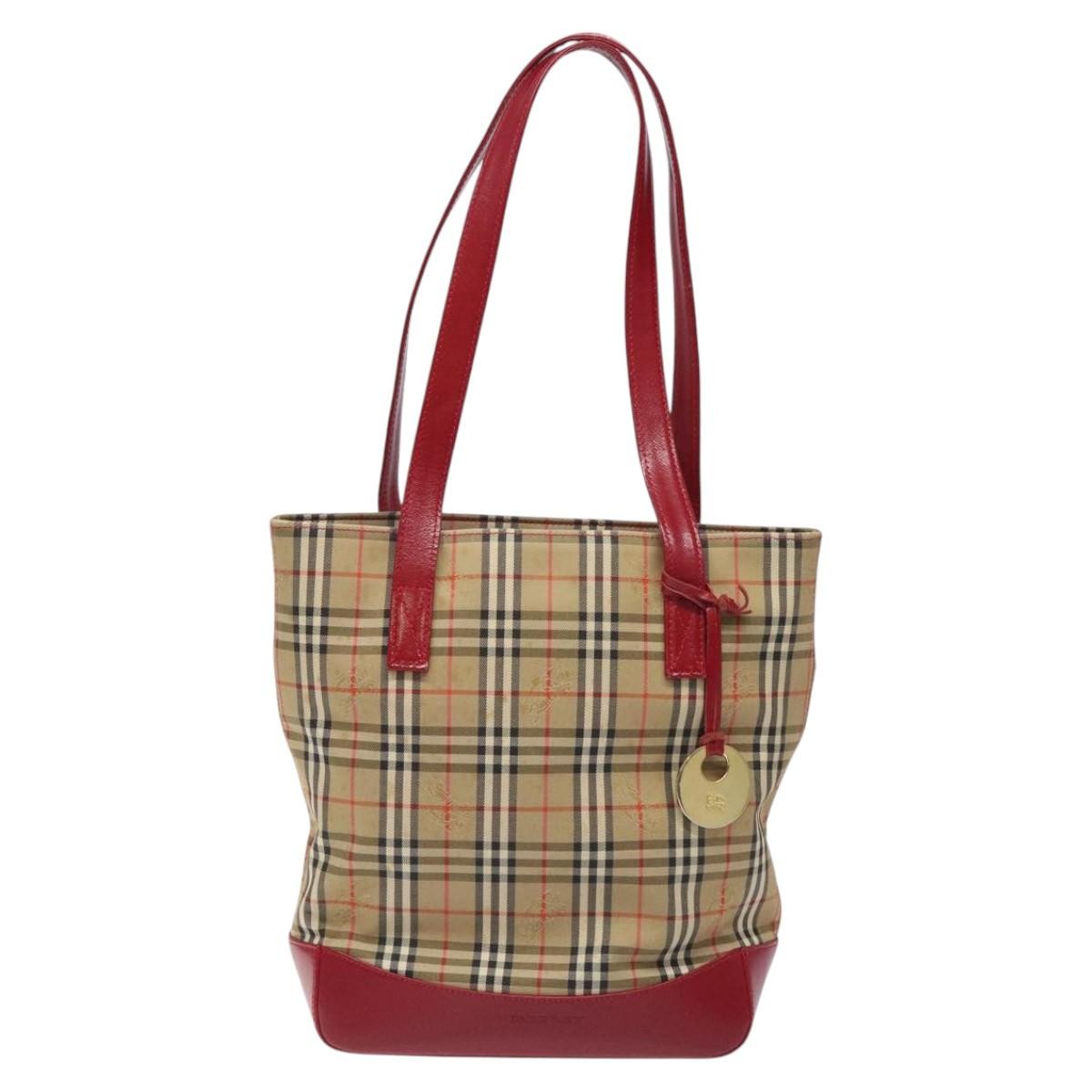 Burberry Nova Check Tote Canvas and Leather Product Image