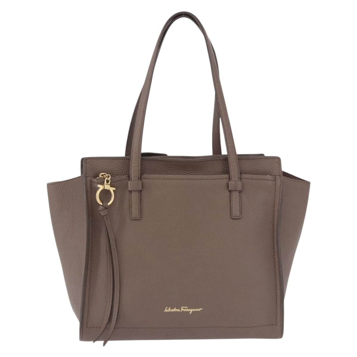 Salvatore Ferragamo Amy Tote Pebbled Leather Medium
