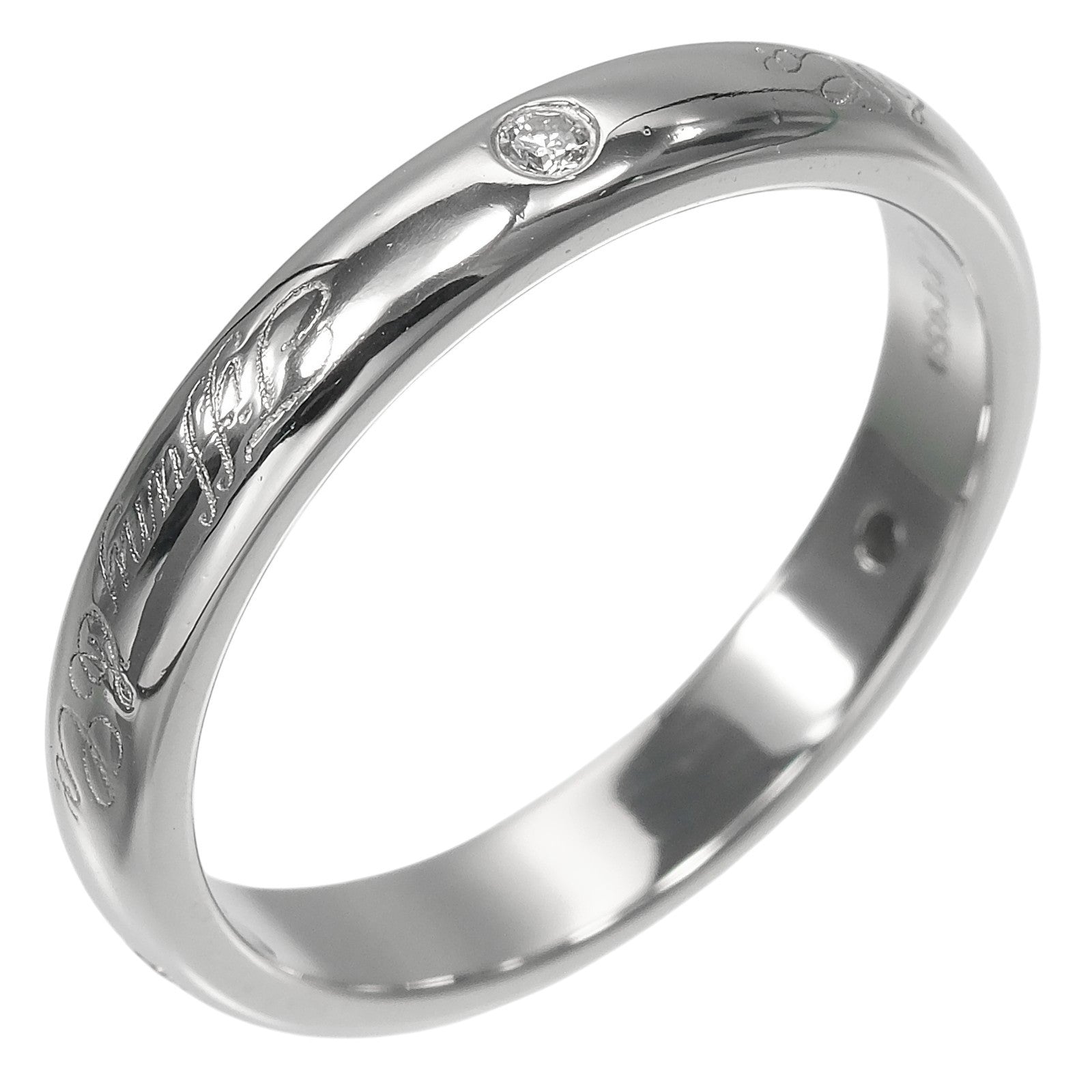 Tiffany & Co. Notes Wedding Band Platinum with diamonds Product Image