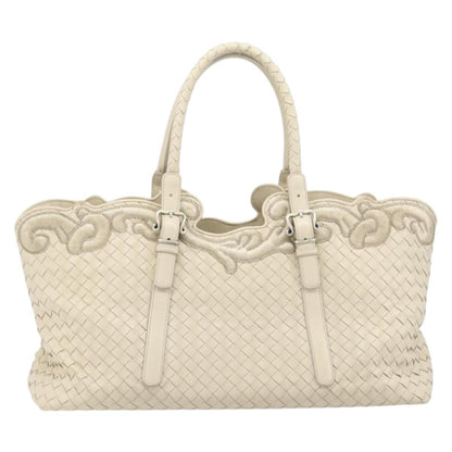 Bottega Veneta Belted Cabas Tote Intrecciato Nappa with Stitched Detail Large