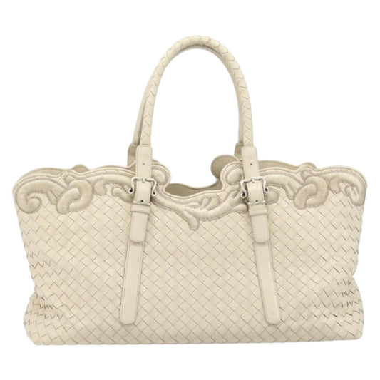Bottega Veneta Belted Cabas Tote Intrecciato Nappa with Stitched Detail Large