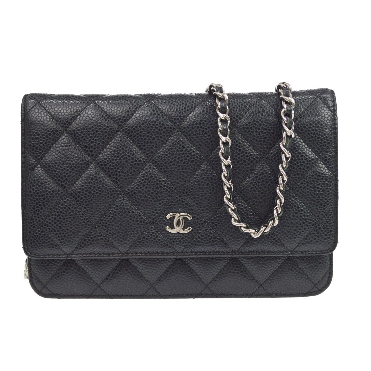 Chanel Vintage Wallet on Chain Quilted Lambskin Product Image
