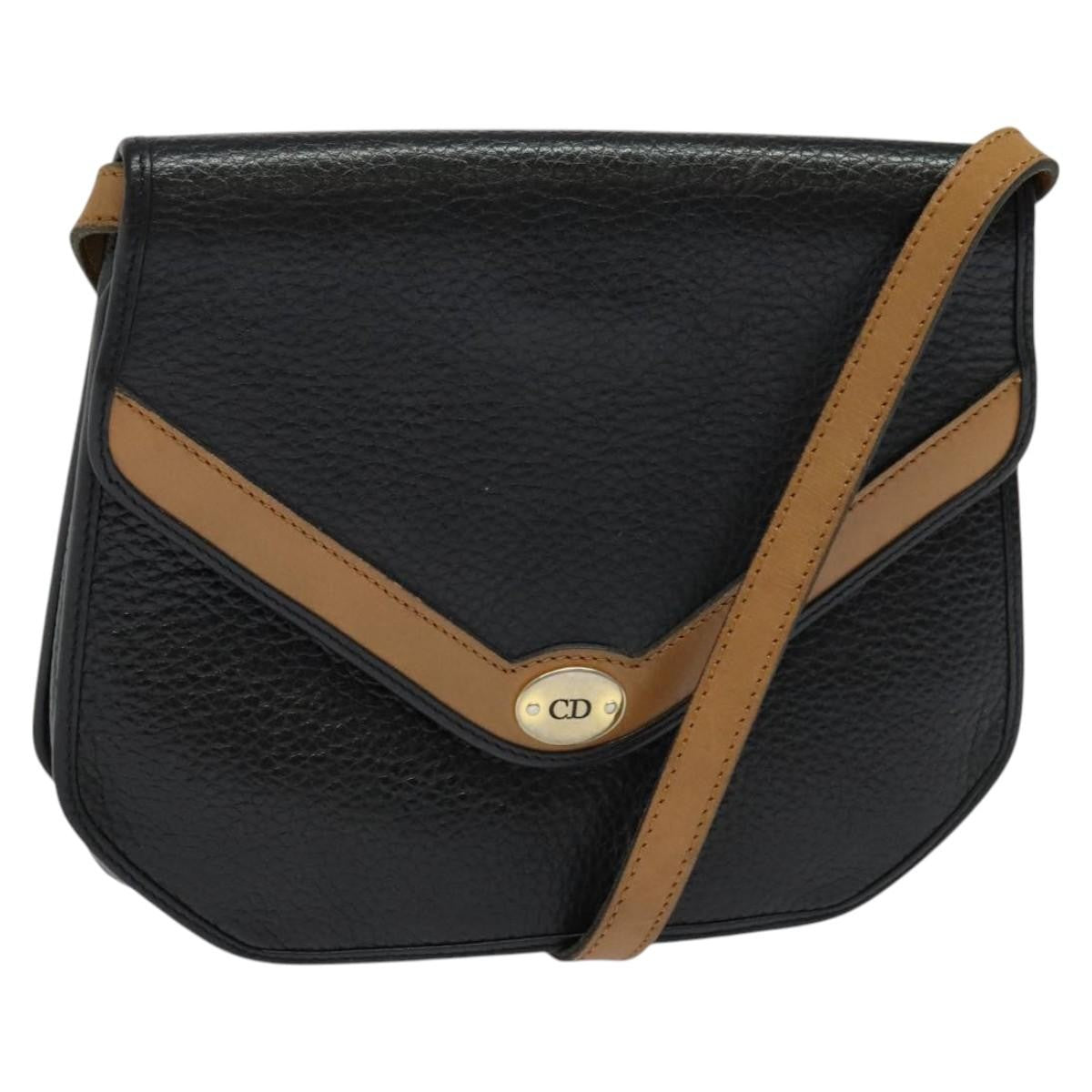 Christian Dior Vintage CD Flap Leather Medium
