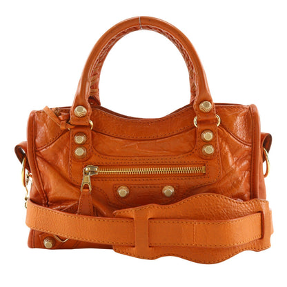 Balenciaga City Classic Studs Leather Mini