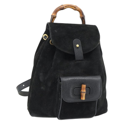 Gucci Vintage Bamboo Suede Small