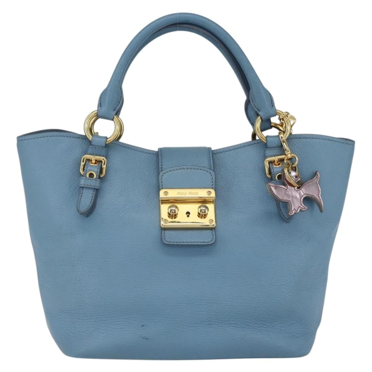 Miu Miu Madras Convertible Lock Leather Small