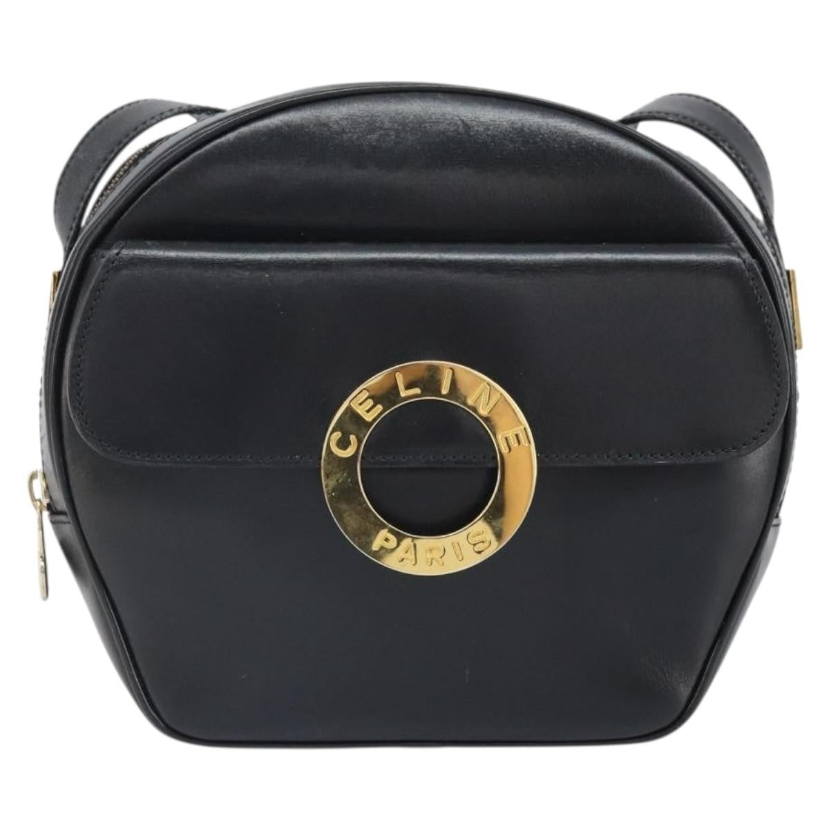 Celine Circle Logo Shoulder Bag Leather Product Image