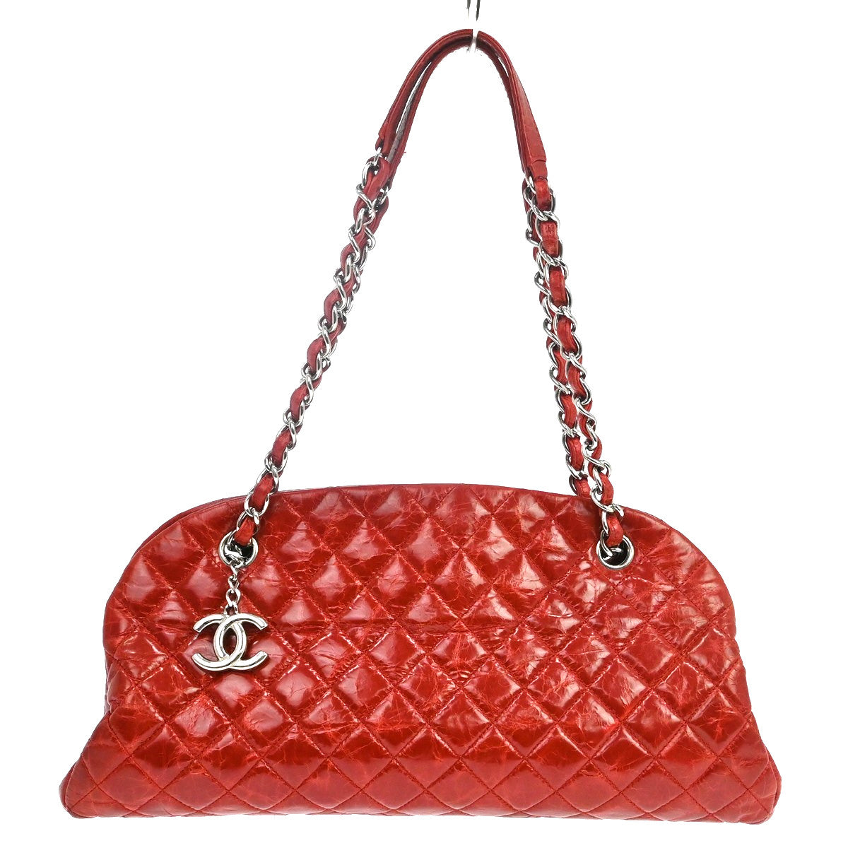 Chanel Just Mademoiselle Quilted Aged Calfskin Medium