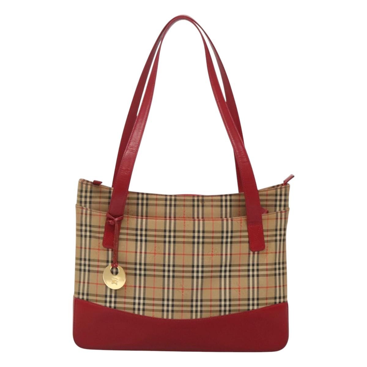Burberry Nova Check Tote Canvas and Leather Product Image
