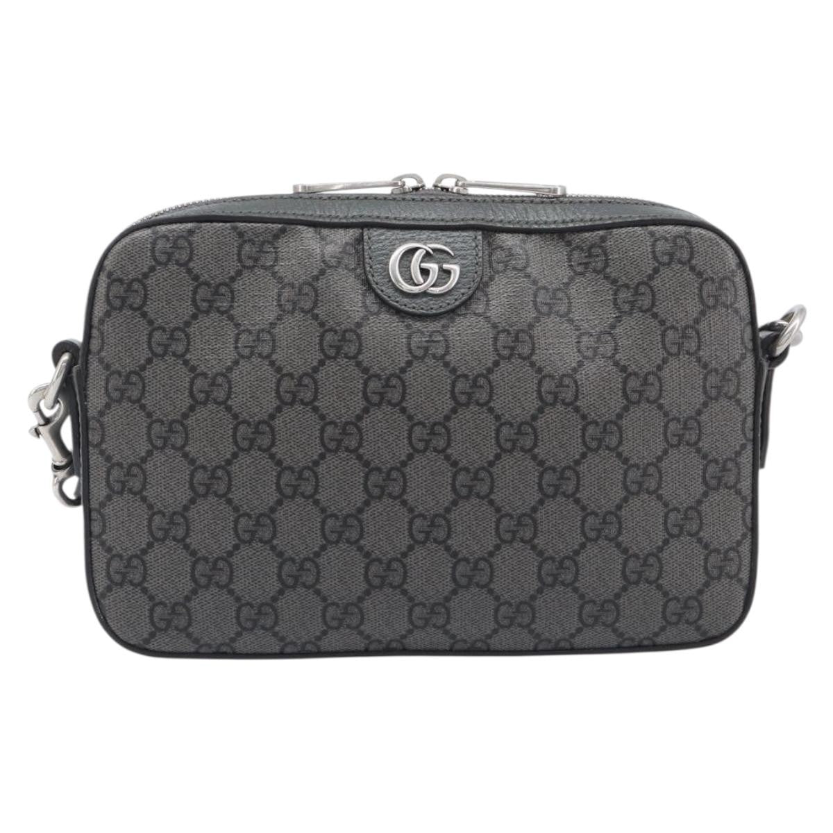 Gucci Ophidia Zip Wristlet GG Coated Canvas Small
