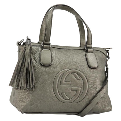 Gucci Soho Convertible Top Handle Bag Leather Small