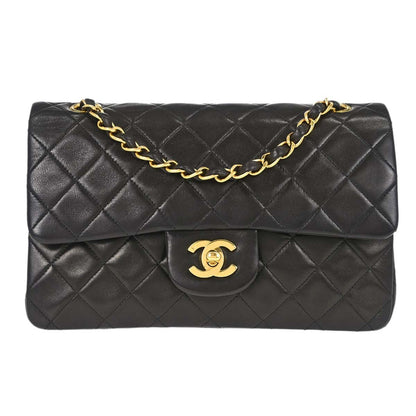 Chanel Vintage Classic Double Flap Quilted Lambskin Small