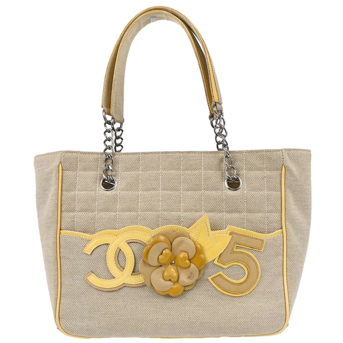 Chanel Camellia No.5 Chocolate Bar Canvas Large