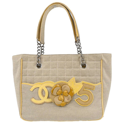 Chanel Camellia No.5 Chocolate Bar Canvas Large