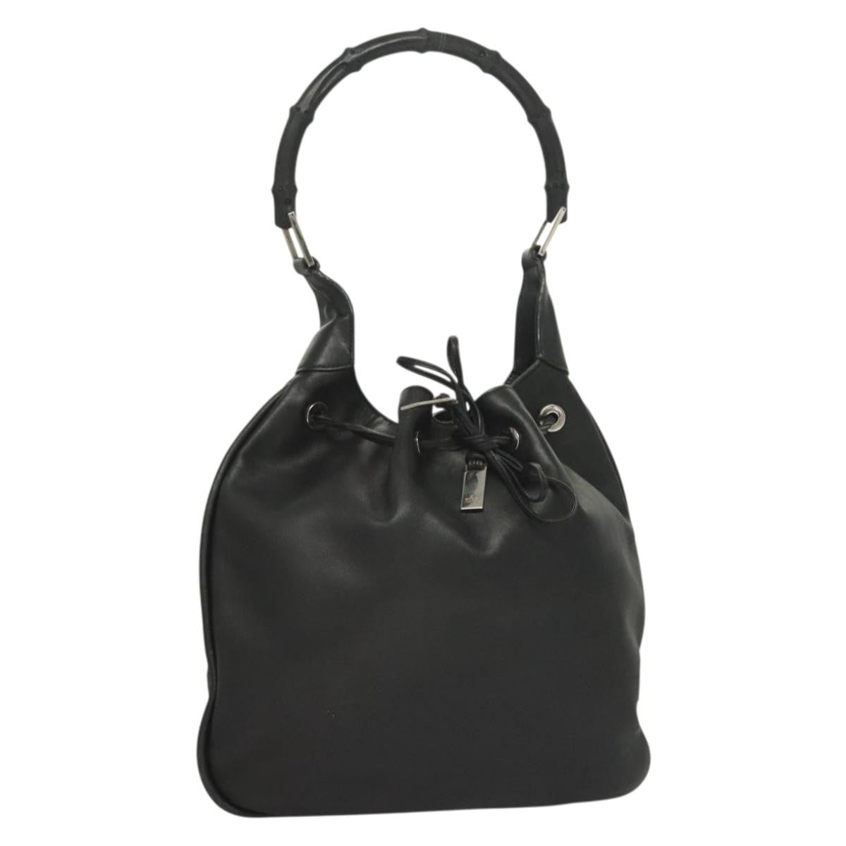 Gucci Vintage Bamboo Shoulder Bag Leather Product Image