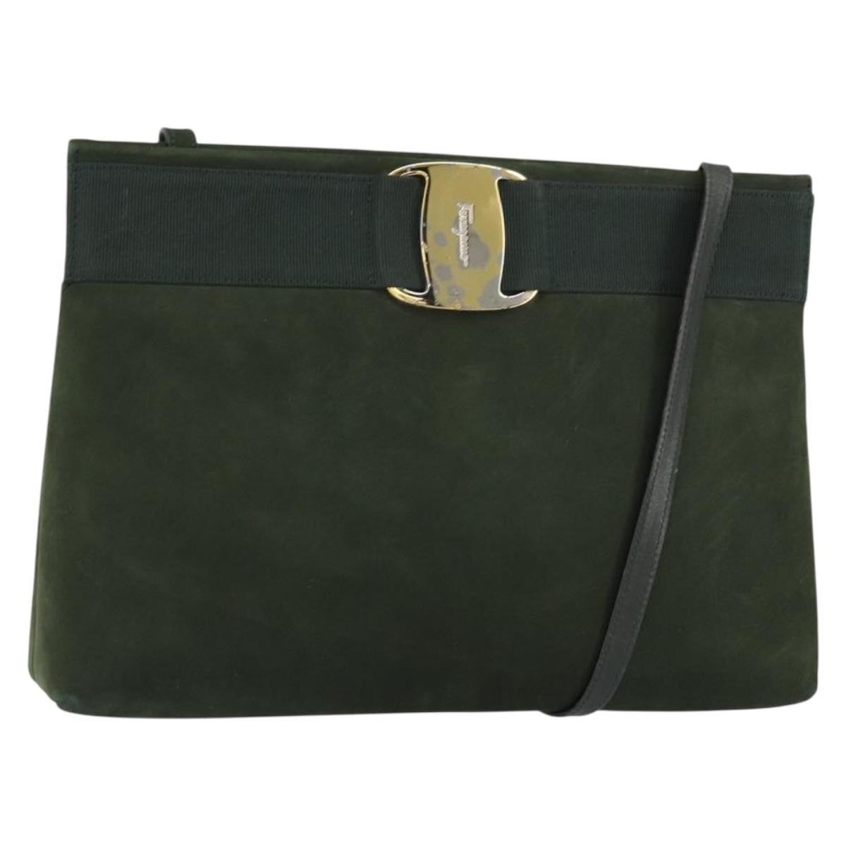 Salvatore Ferragamo Vala Shoulder Bag Suede Product Image