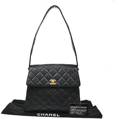 Chanel Vintage CC Square Flap Quilted Lambskin Medium