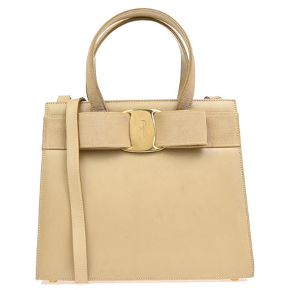 Salvatore Ferragamo Convertible Vara Bow Tote Leather Small