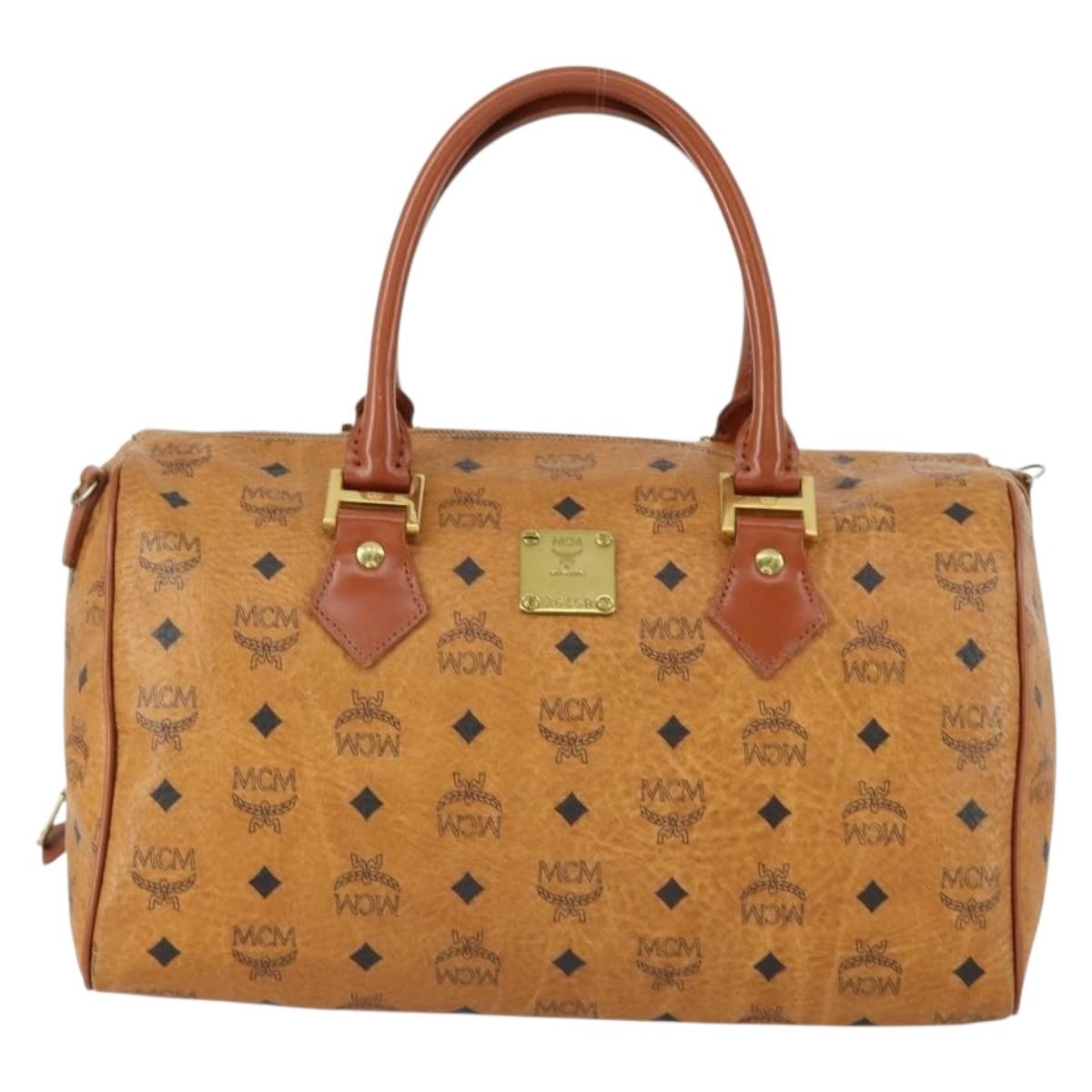 MCM Visetos logogramme Handbag Canvas and Leather Product Image