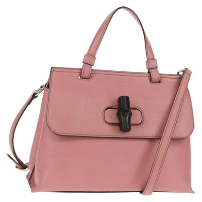 Gucci Bamboo Daily Top Handle Bag Leather Medium