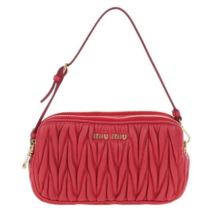 Miu Miu Tech Matelasse Leather Small