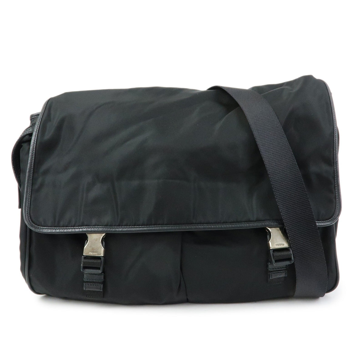 Prada Buckle Messenger Tessuto Medium