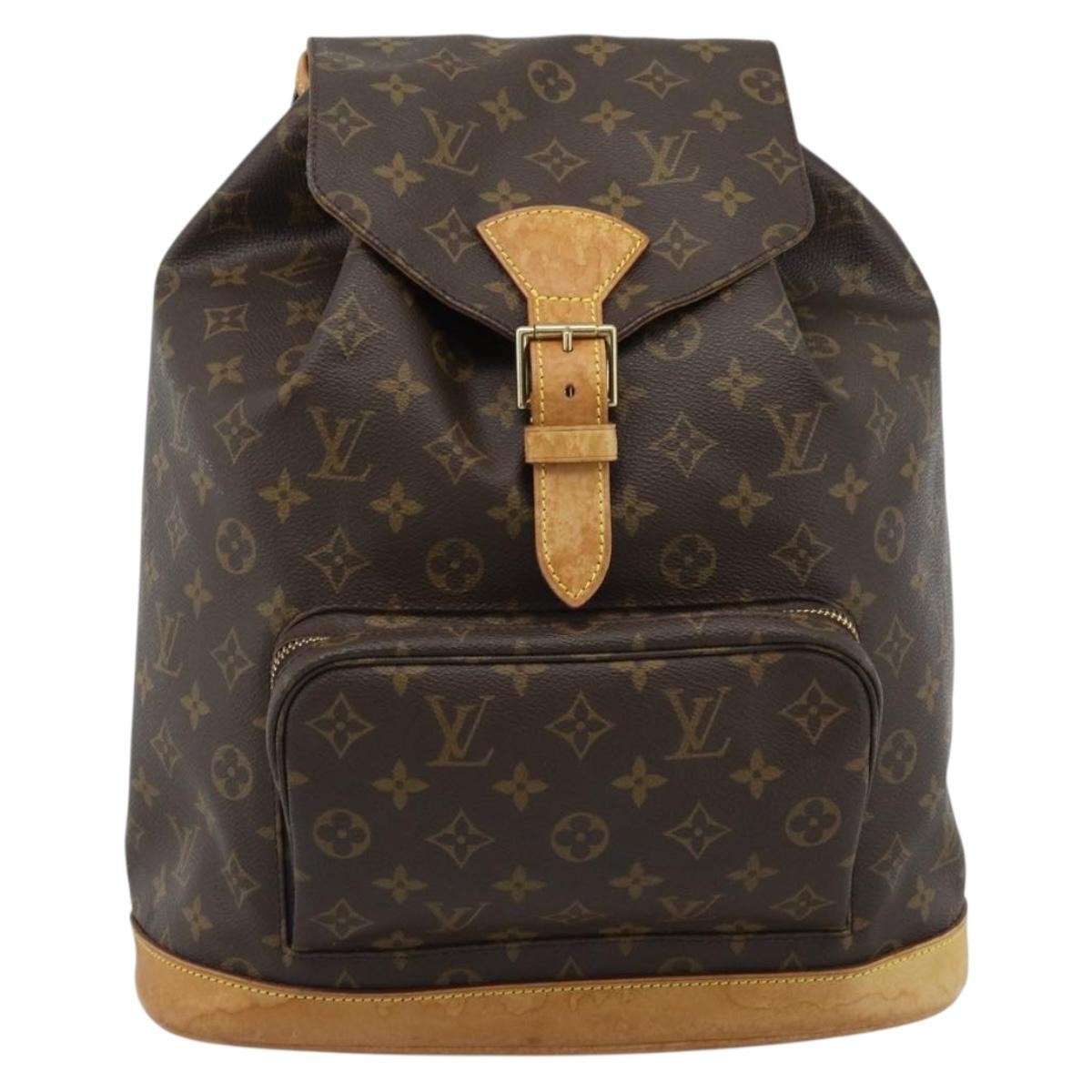 Louis Vuitton Vintage Montsouris Backpack Monogram Canvas MM