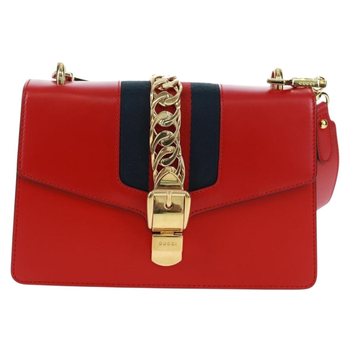 Gucci Sylvie Shoulder Bag Leather Small