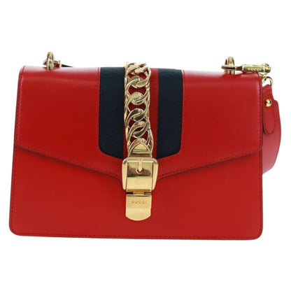 Gucci Sylvie Shoulder Bag Leather Small