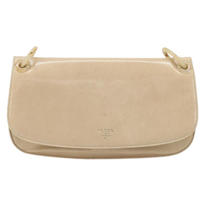 Prada Resin Chain Ruffle Flap Leather Medium